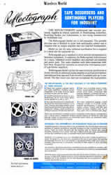 MultiMusic Reflectograph leaflet 1959